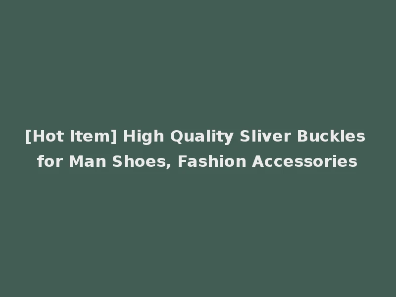 [Hot Item] High Quality Sliver Buckles for Man Shoes, Fashion Accessories