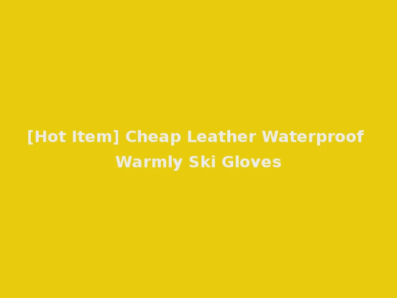 [Hot Item] Cheap Leather Waterproof Warmly Ski Gloves