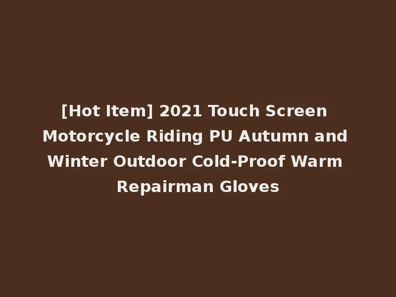 [Hot Item] 2021 Touch Screen Motorcycle Riding PU Autumn and Winter Outdoor Cold-Proof Warm Repairman Gloves