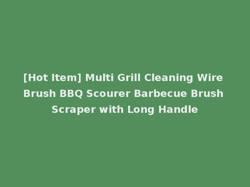 [Hot Item] Multi Grill Cleaning Wire Brush BBQ Scourer Barbecue Brush Scraper with Long Handle