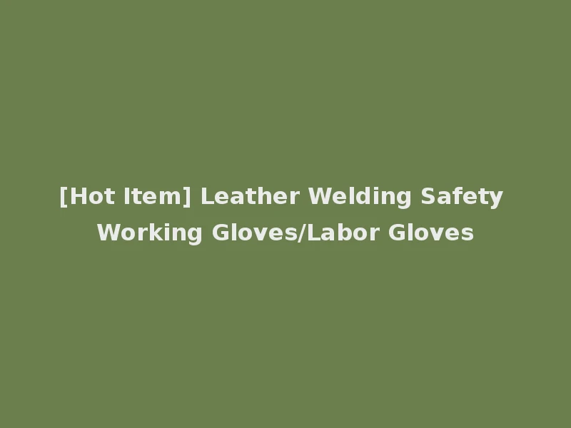 [Hot Item] Leather Welding Safety Working Gloves/Labor Gloves
