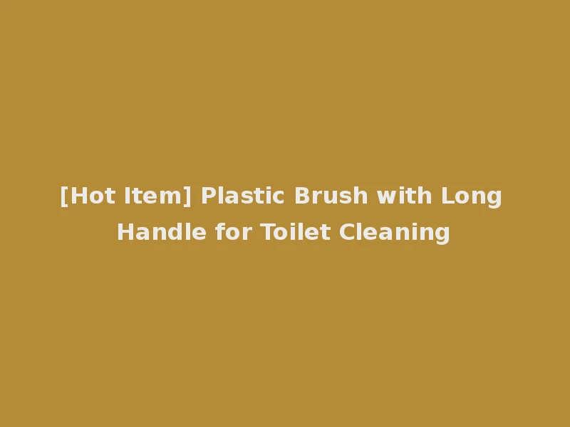[Hot Item] Plastic Brush with Long Handle for Toilet Cleaning