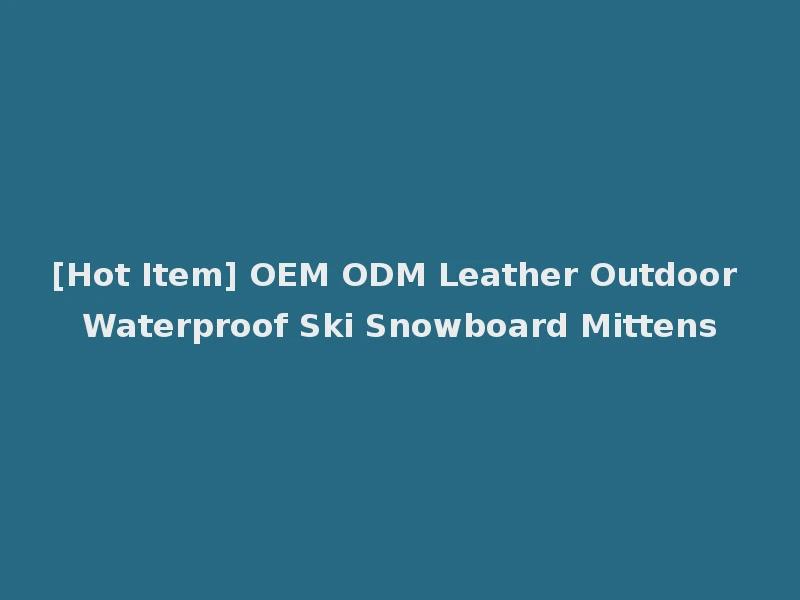 [Hot Item] OEM ODM Leather Outdoor Waterproof Ski Snowboard Mittens