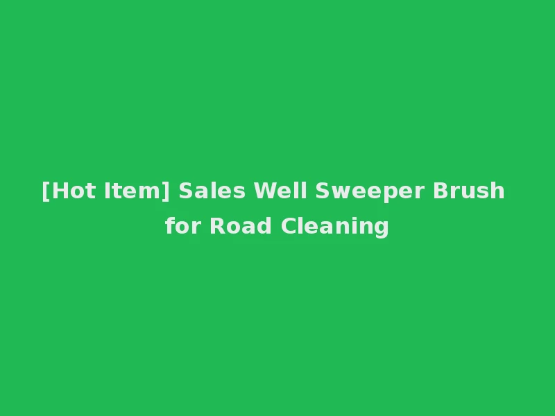 [Hot Item] Sales Well Sweeper Brush for Road Cleaning