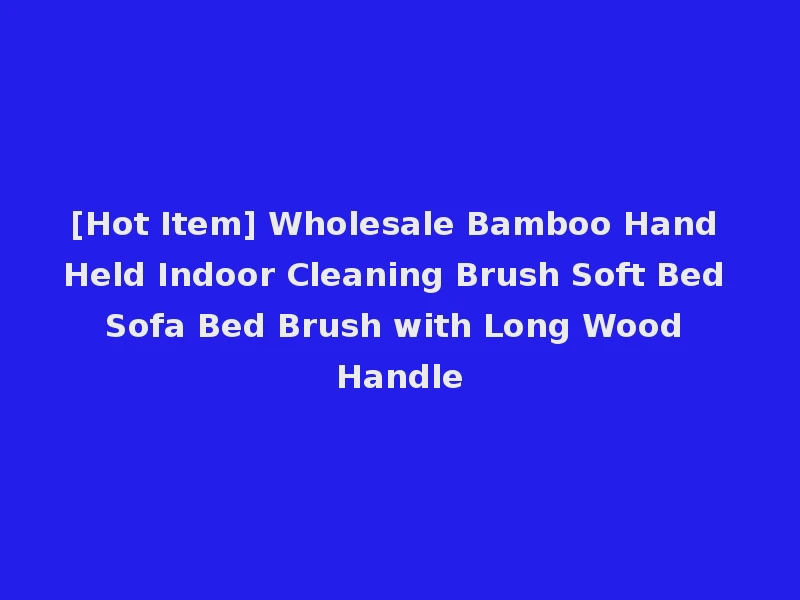 [Hot Item] Wholesale Bamboo Hand Held Indoor Cleaning Brush Soft Bed Sofa Bed Brush with Long Wood Handle