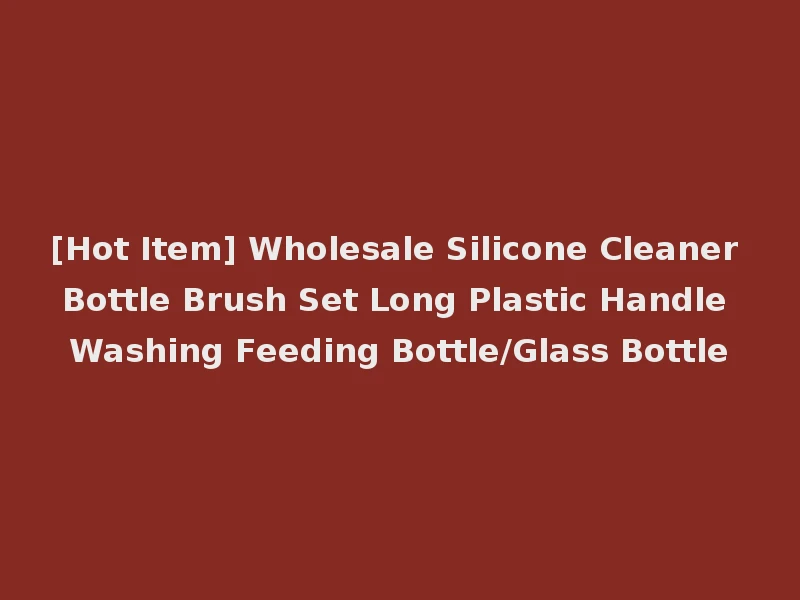 [Hot Item] Wholesale Silicone Cleaner Bottle Brush Set Long Plastic Handle Washing Feeding Bottle/Glass Bottle