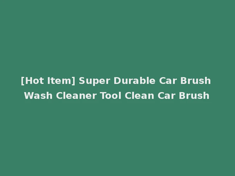 [Hot Item] Super Durable Car Brush Wash Cleaner Tool Clean Car Brush
