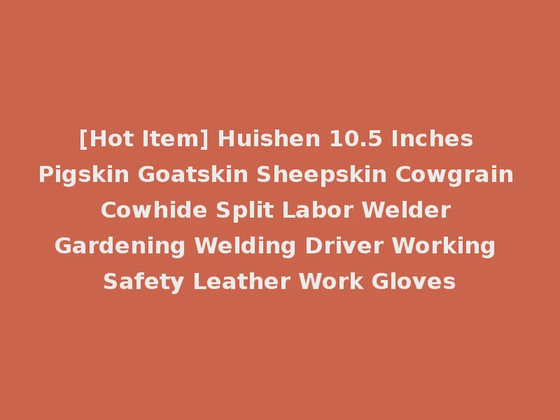 [Hot Item] Huishen 10.5 Inches Pigskin Goatskin Sheepskin Cowgrain Cowhide Split Labor Welder Gardening Welding Driver Working Safety Leather Work Gloves