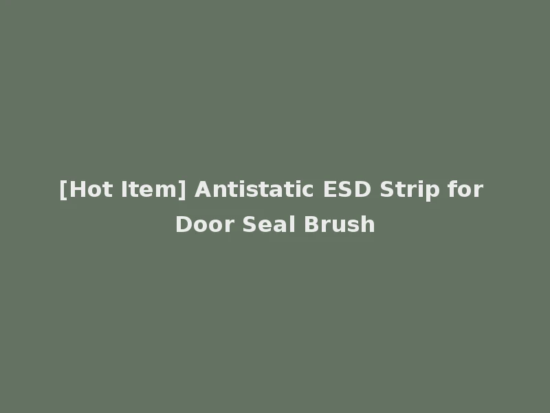 [Hot Item] Antistatic ESD Strip for Door Seal Brush