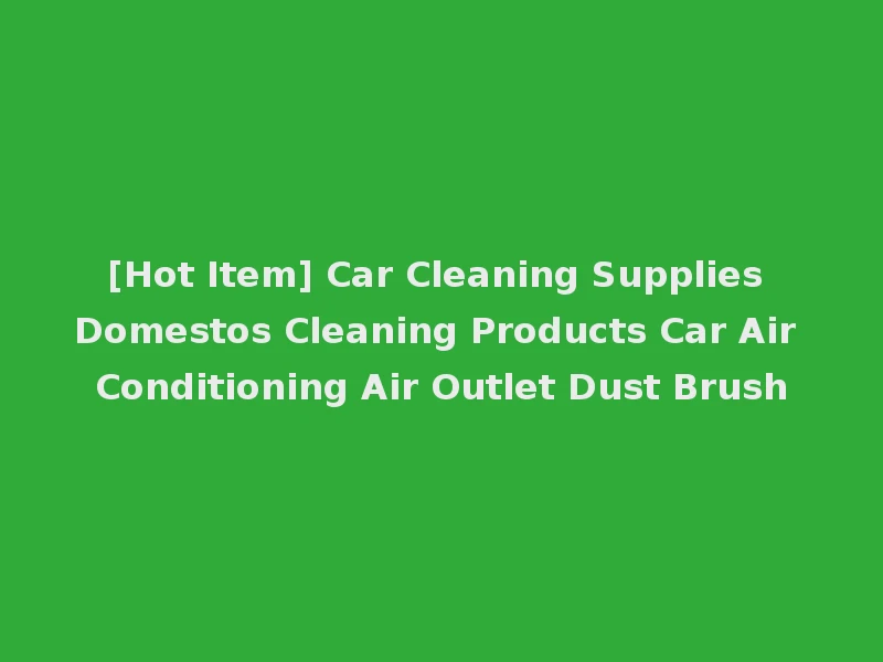 [Hot Item] Car Cleaning Supplies Domestos Cleaning Products Car Air Conditioning Air Outlet Dust Brush
