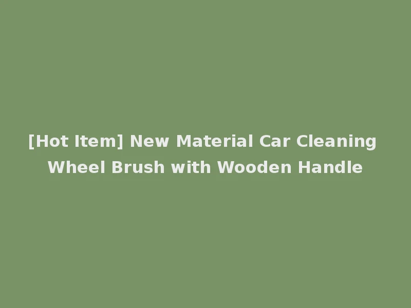 [Hot Item] New Material Car Cleaning Wheel Brush with Wooden Handle