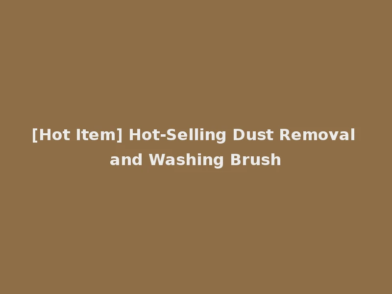 [Hot Item] Hot-Selling Dust Removal and Washing Brush