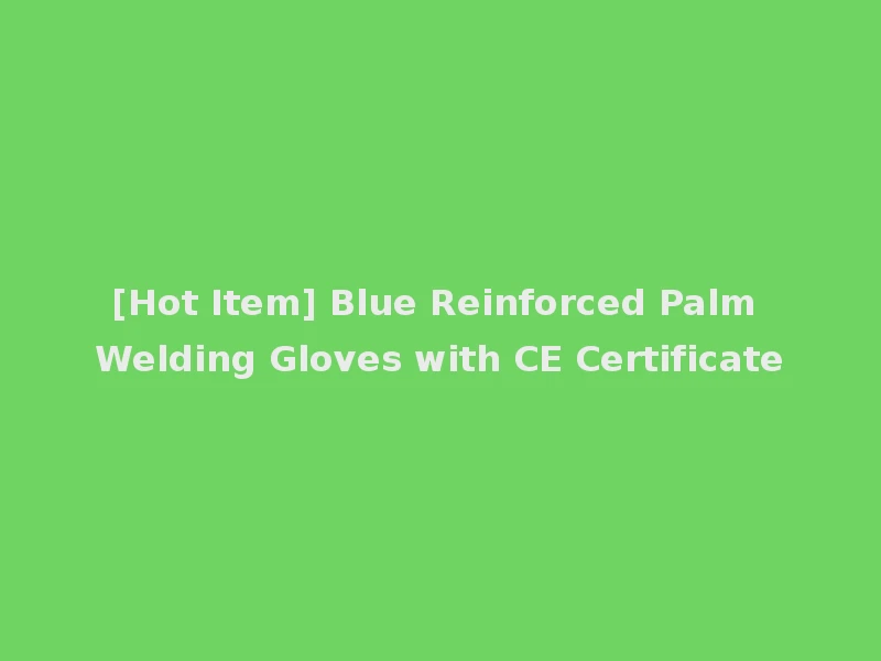 [Hot Item] Blue Reinforced Palm Welding Gloves with CE Certificate