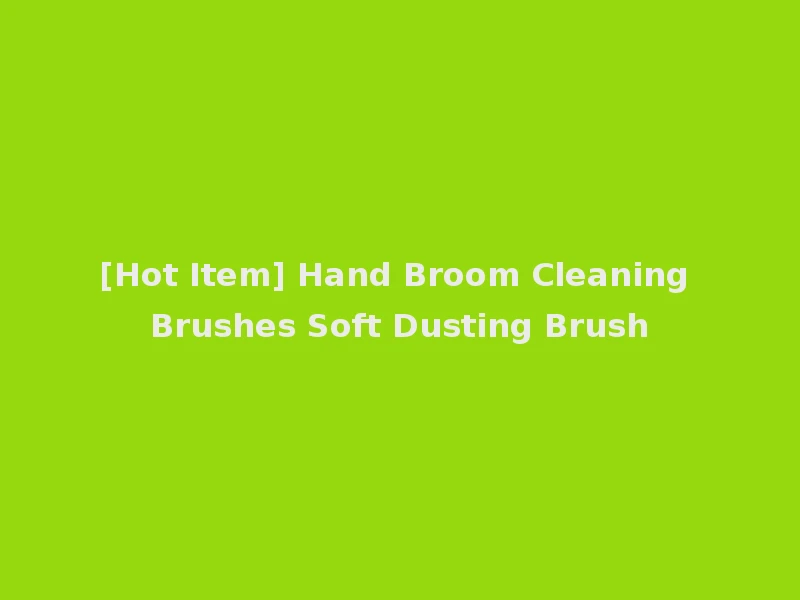 [Hot Item] Hand Broom Cleaning Brushes Soft Dusting Brush