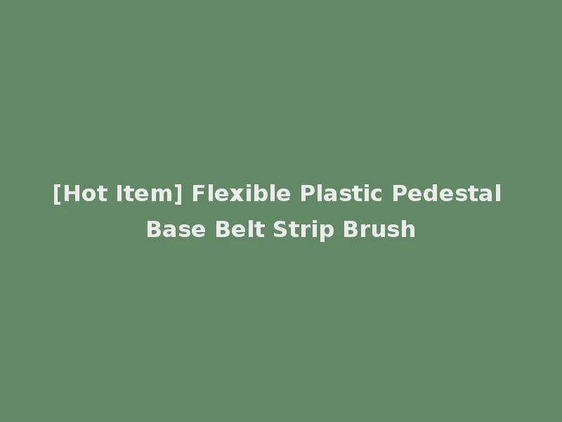 [Hot Item] Flexible Plastic Pedestal Base Belt Strip Brush