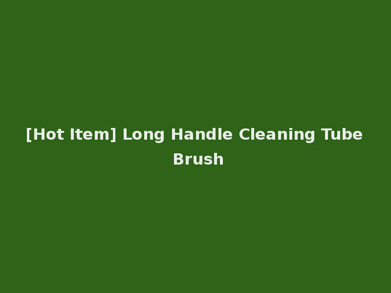 [Hot Item] Long Handle Cleaning Tube Brush