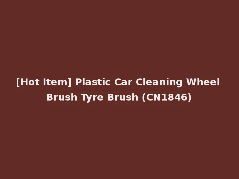 [Hot Item] Plastic Car Cleaning Wheel Brush Tyre Brush (CN1846)
