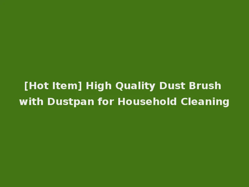 [Hot Item] High Quality Dust Brush with Dustpan for Household Cleaning