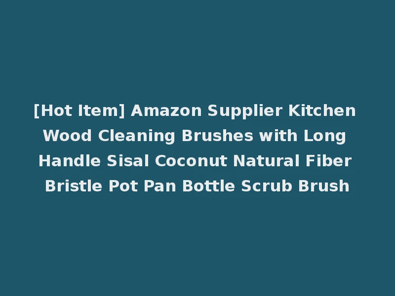[Hot Item] Amazon Supplier Kitchen Wood Cleaning Brushes with Long Handle Sisal Coconut Natural Fiber Bristle Pot Pan Bottle Scrub Brush