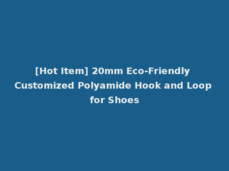 [Hot Item] 20mm Eco-Friendly Customized Polyamide Hook and Loop for Shoes