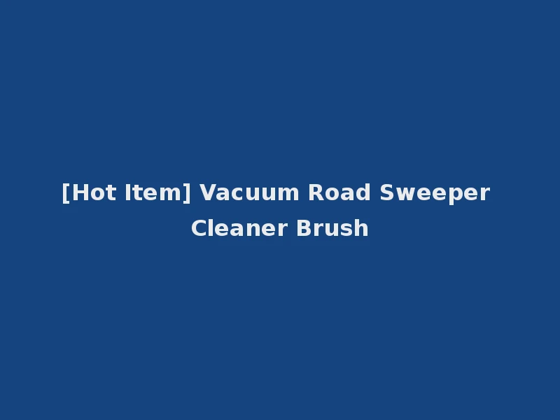 [Hot Item] Vacuum Road Sweeper Cleaner Brush