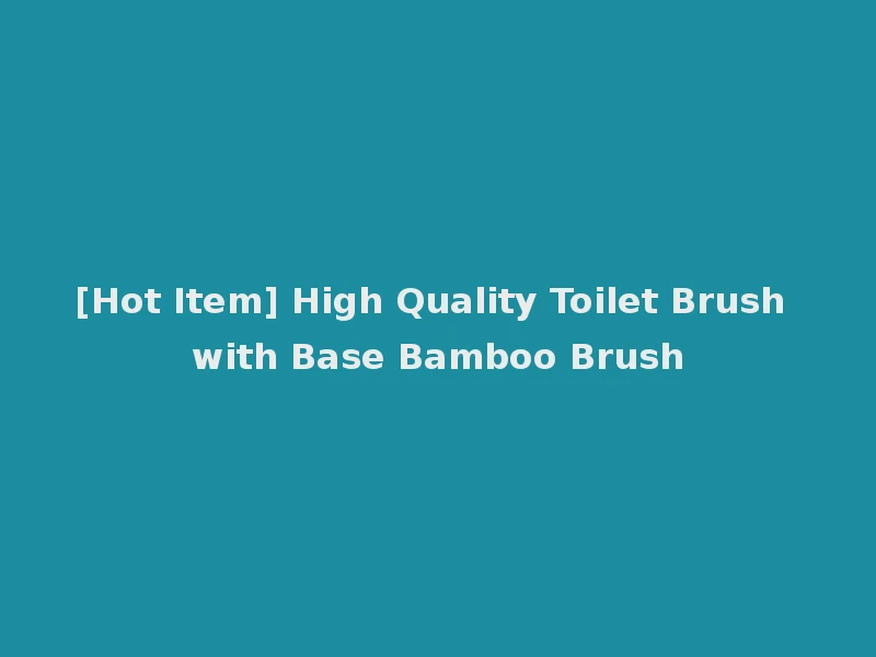 [Hot Item] High Quality Toilet Brush with Base Bamboo Brush