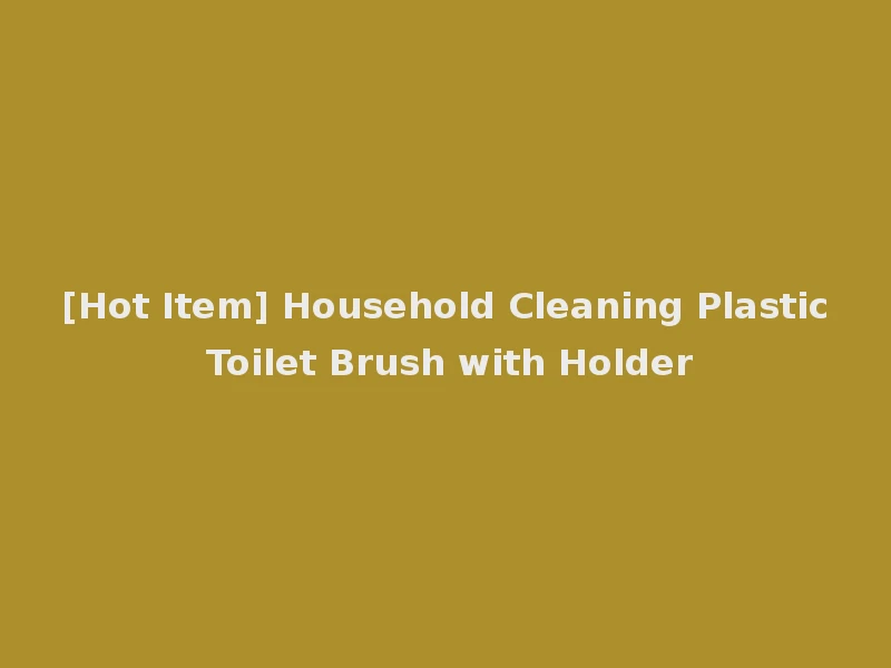 [Hot Item] Household Cleaning Plastic Toilet Brush with Holder