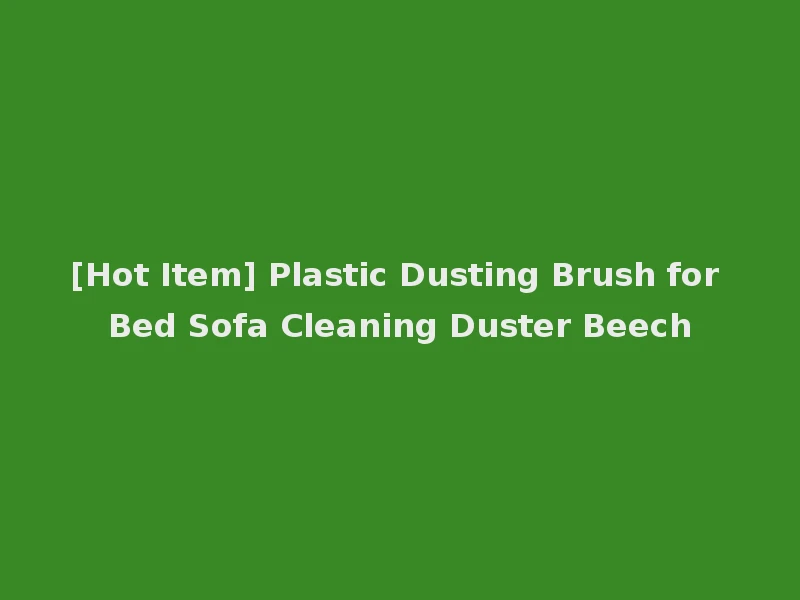 [Hot Item] Plastic Dusting Brush for Bed Sofa Cleaning Duster Beech