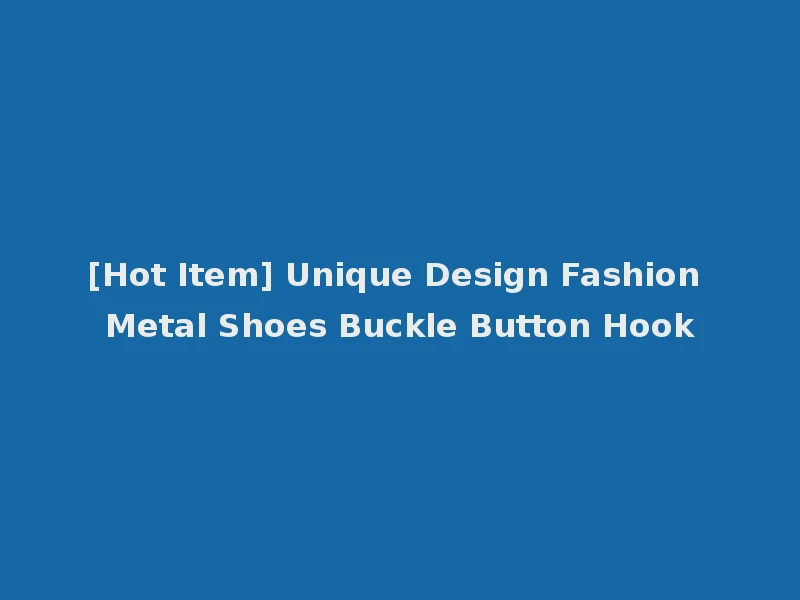 [Hot Item] Unique Design Fashion Metal Shoes Buckle Button Hook
