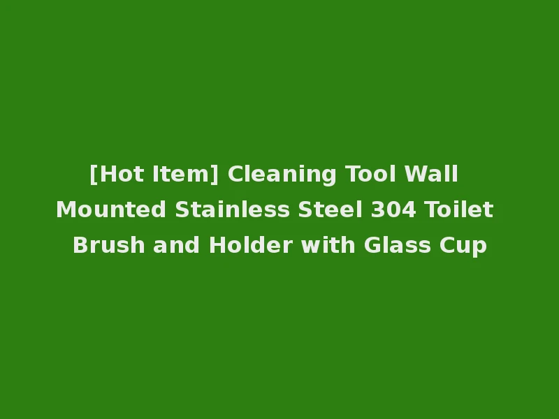 [Hot Item] Cleaning Tool Wall Mounted Stainless Steel 304 Toilet Brush and Holder with Glass Cup