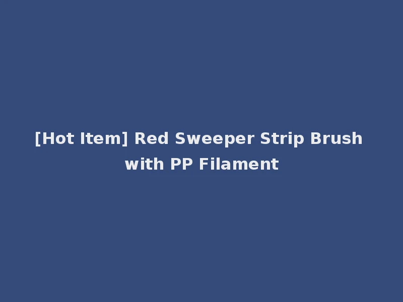 [Hot Item] Red Sweeper Strip Brush with PP Filament