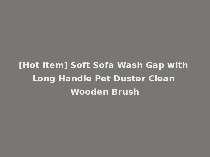 [Hot Item] Soft Sofa Wash Gap with Long Handle Pet Duster Clean Wooden Brush