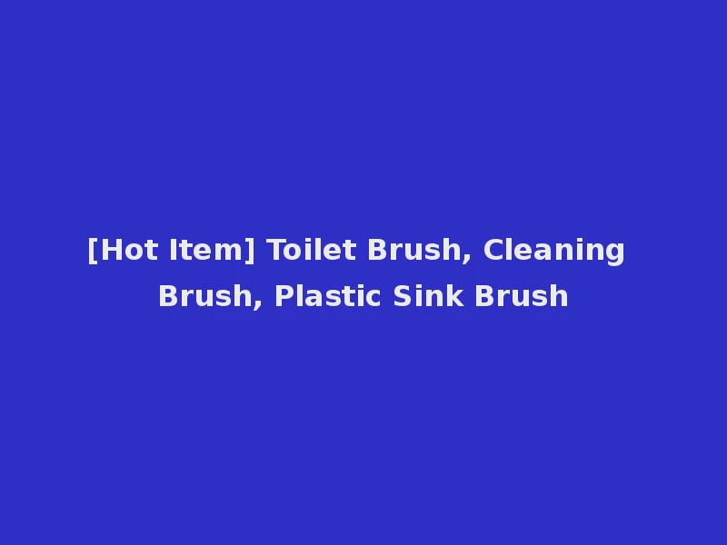 [Hot Item] Toilet Brush, Cleaning Brush, Plastic Sink Brush
