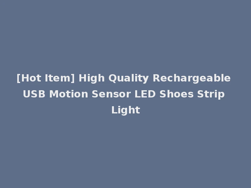 [Hot Item] High Quality Rechargeable USB Motion Sensor LED Shoes Strip Light