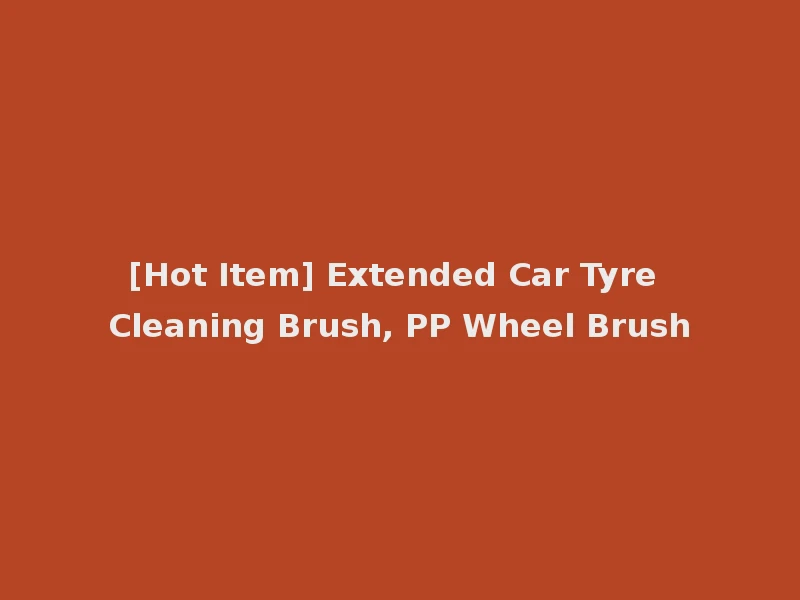 [Hot Item] Extended Car Tyre Cleaning Brush, PP Wheel Brush