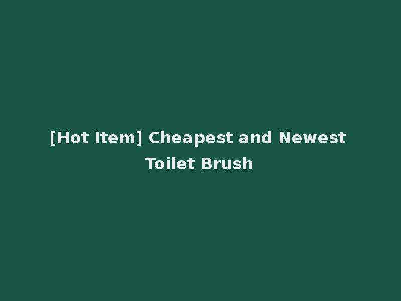 [Hot Item] Cheapest and Newest Toilet Brush