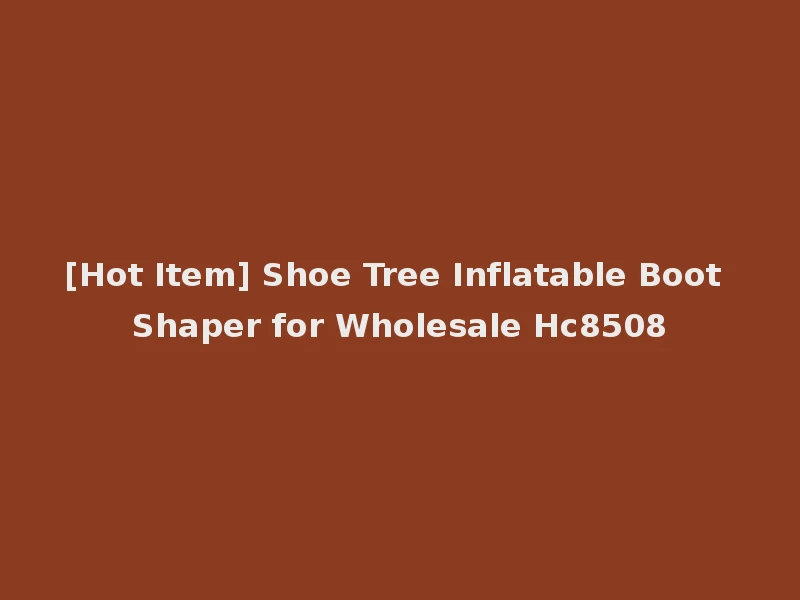 [Hot Item] Shoe Tree Inflatable Boot Shaper for Wholesale Hc8508