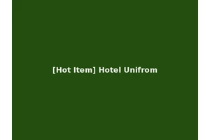 [Hot Item] Hotel Unifrom