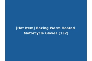 [Hot Item] Boxing Warm Heated Motorcycle Gloves (132)