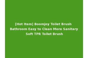 [Hot Item] Boomjoy Toilet Brush Bathroom Easy to Clean More Sanitary Soft TPR Toilet Brush