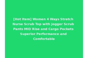 [Hot Item] Women 4 Ways Stretch Nurse Scrub Top with Jogger Scrub Pants MID Rise and Cargo Pockets Superior Performance and Comfortable