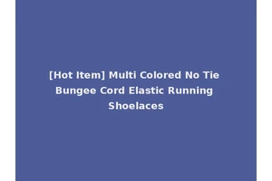 [Hot Item] Multi Colored No Tie Bungee Cord Elastic Running Shoelaces