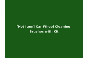 [Hot Item] Car Wheel Cleaning Brushes with Kit