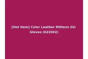 [Hot Item] Color Leather Mittens Ski Gloves (622002)