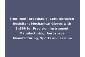 [Hot Item] Breathable, Soft, Abrasion Resisitant Mechanical Gloves with En388 for Precision Instrument Manufacturing, Aerospace Manufacturing, Sports and Leisure
