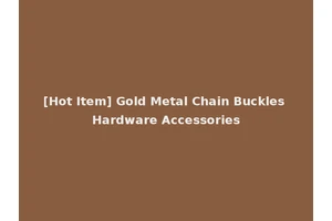 [Hot Item] Gold Metal Chain Buckles Hardware Accessories