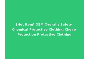[Hot Item] OEM Overalls Safety Chemical Protective Clothing Cheap Protection Protective Clothing
