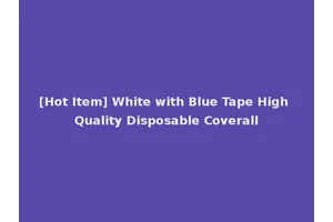 [Hot Item] White with Blue Tape High Quality Disposable Coverall