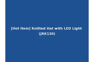 [Hot Item] Knitted Hat with LED Light (JRK130)
