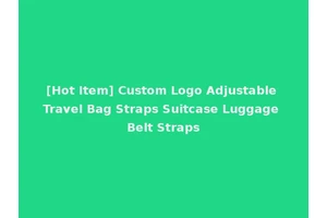 [Hot Item] Custom Logo Adjustable Travel Bag Straps Suitcase Luggage Belt Straps